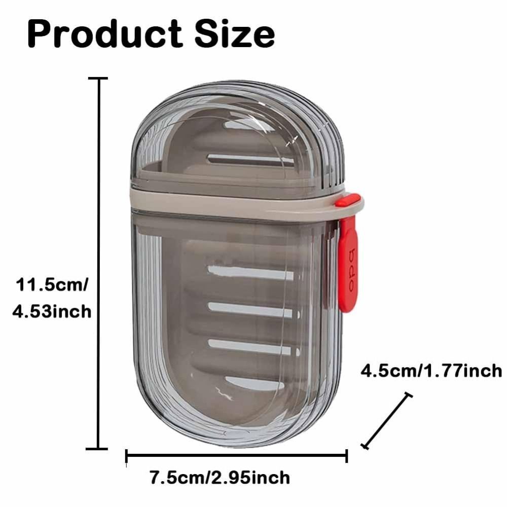 Sealed Soap Dish Portable Soap Case Creative Travel Soap Box Travel