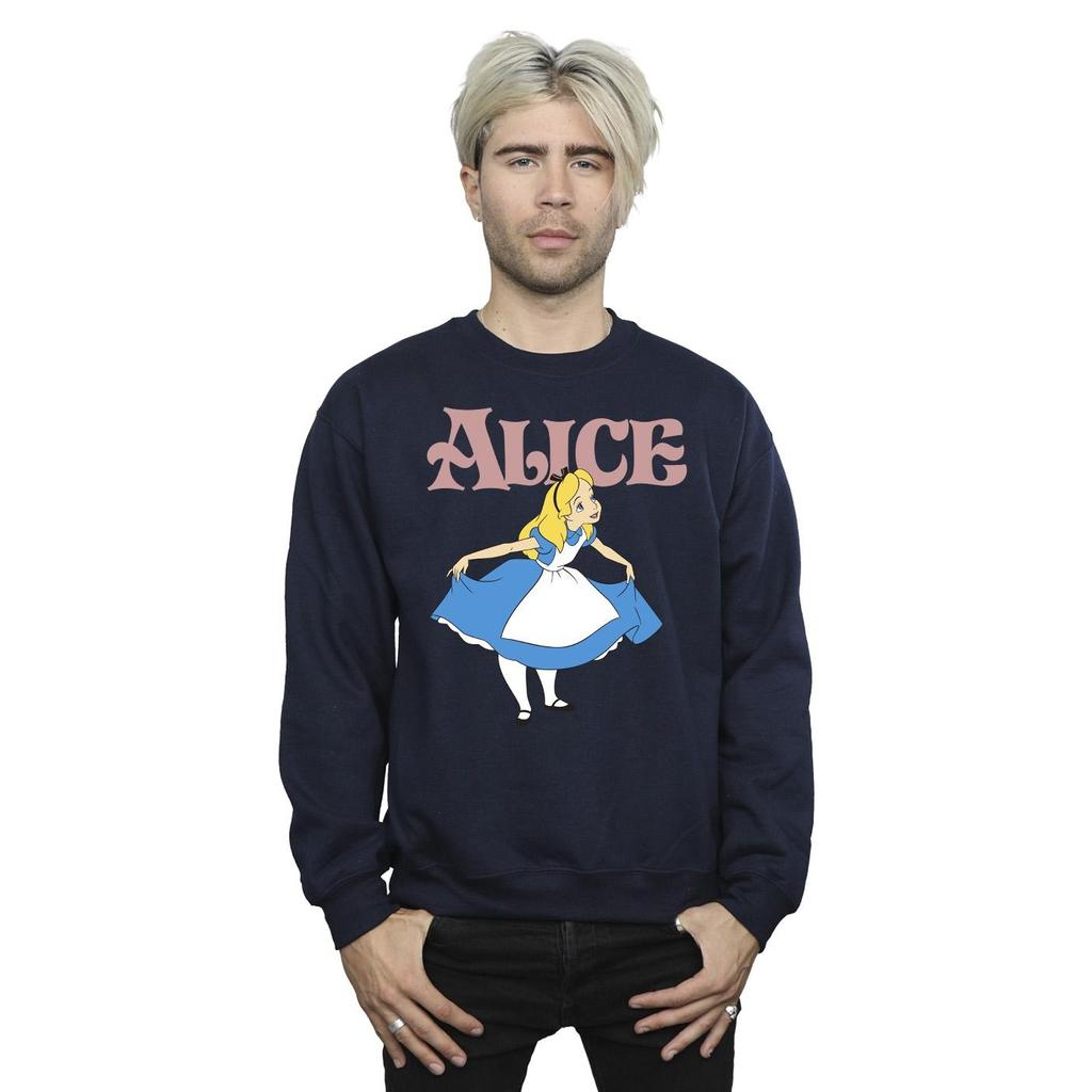 Disney Mens Alice In Wonderland Take A Bow Sweatshirt