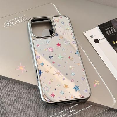 Dopamine Star Подходит для 16 Apple 15 Promax Чехол для мобильного телефона Iphone14 Зеркальный 13 Гальваническое покрытие 15 Милый Крутой Жесткий