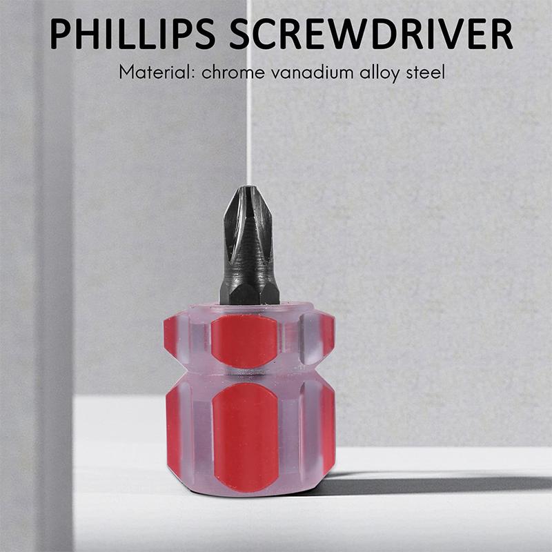 Инструмент для ремонта мини-отверток, набор коротких шлицевых отверток, одна маленькая плоская отвертка и одна крестовая отвертка