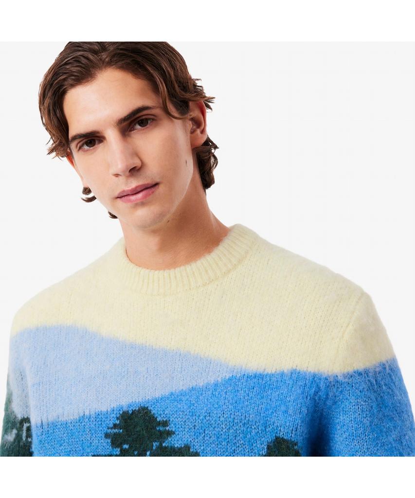 LACOSTE Men'S Holiday Jacquard Sweater Ah5945-55N 9Ik