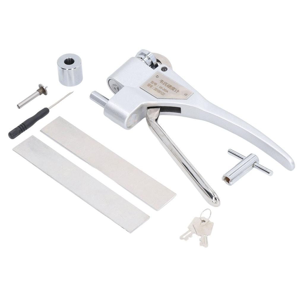 Тестер твердости металла Высокоточный алюминиевый сплав пластинчатый зажим дюрометр портативный тест твердости