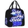 Индивидуальные изолированные сумки-ланчбоксы Zob Zeta Phi Beta с греческими буквами для школы, офиса, термосумка, термоконтейнер, бенто-бокс, для женщин, детей
