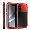 Прочный защитный металлический алюминиевый корпус-броня для iPhone 17 16e 15 14 13 12 mini 11 Pro 7 8 Plus XS Max XR SE Ударопрочная крышка