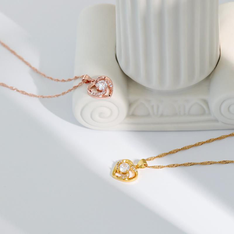 Ожерелье с бриллиантами Love INS Simple Couple Универсальное классическое ожерелье с бриллиантами в форме сердца