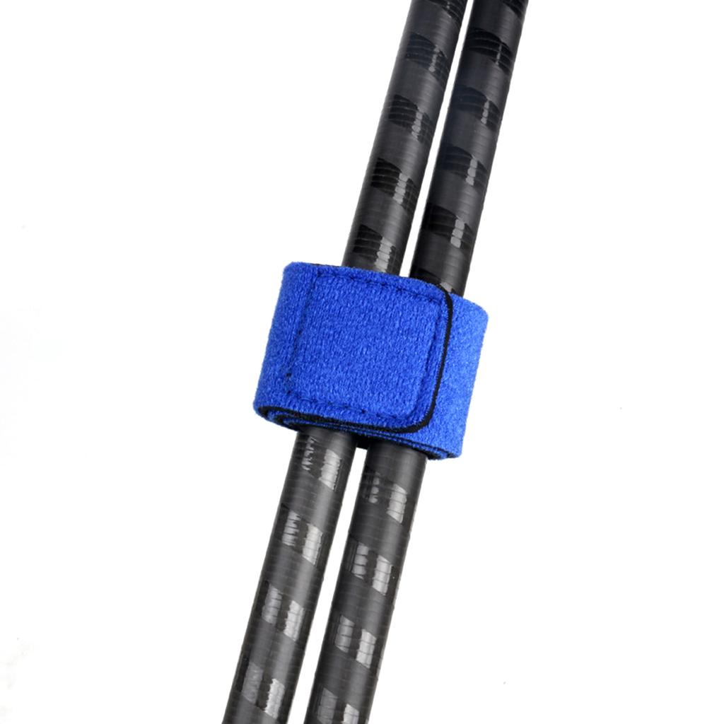 12pcs Fishing Rod Straps Fishing Pole Wrap Band Elastic Fishing Rod Holder Belts