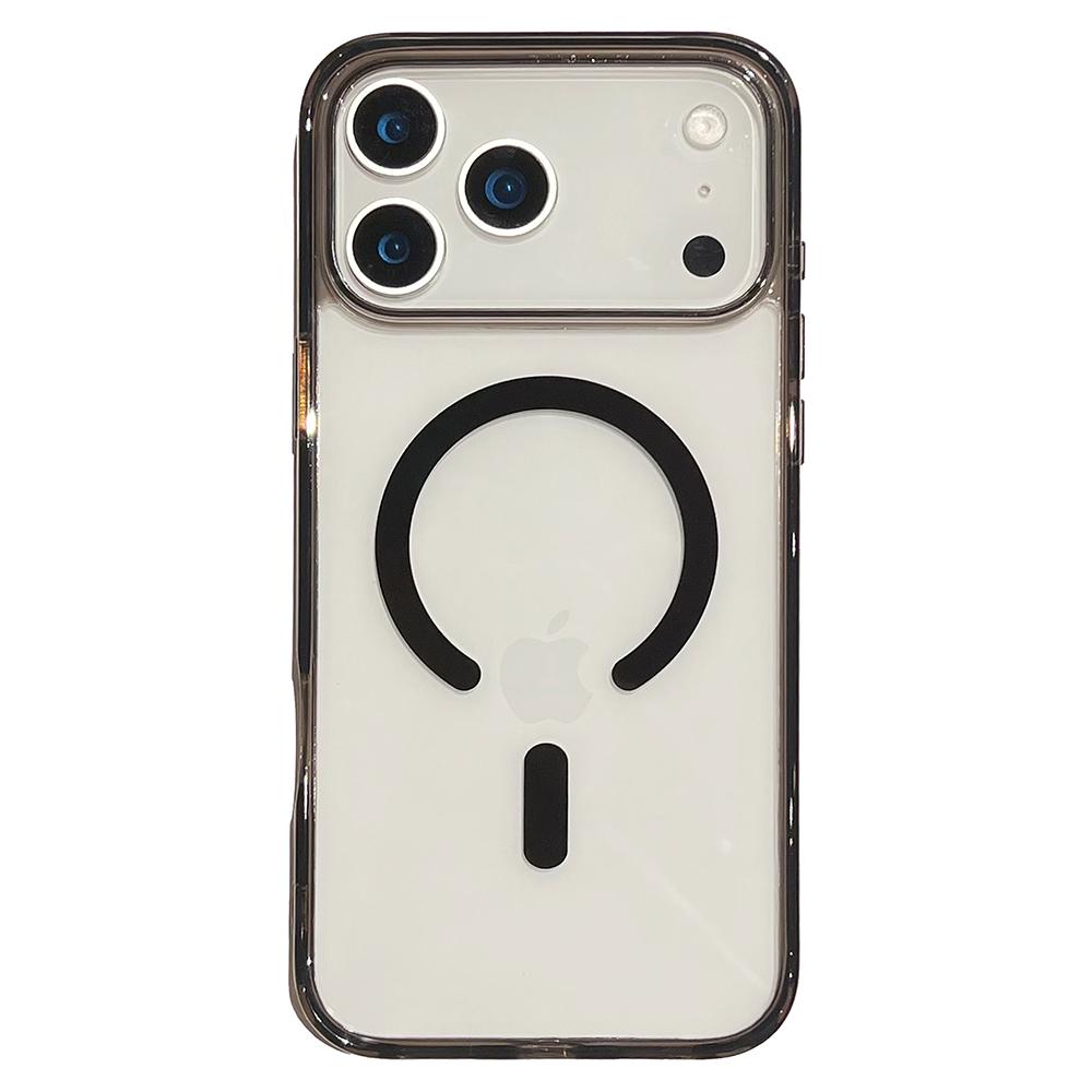 For iPhone 17 Pro Magnetic Case High Transparency PC + TPU Phone Back Cover