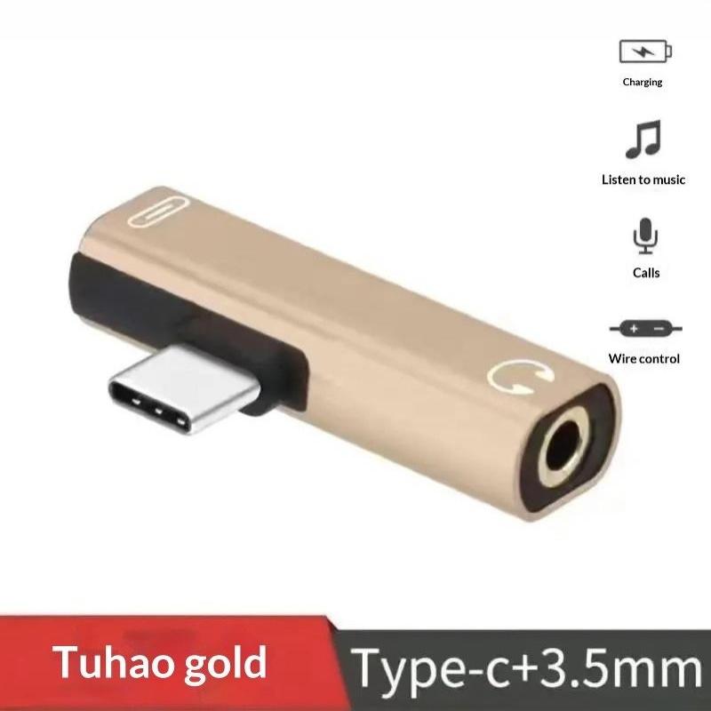 Разветвитель USB C 2 в 1, адаптер Type C на двойной Type C для наушников, зарядки, поддержка быстрой зарядки PD для телефона