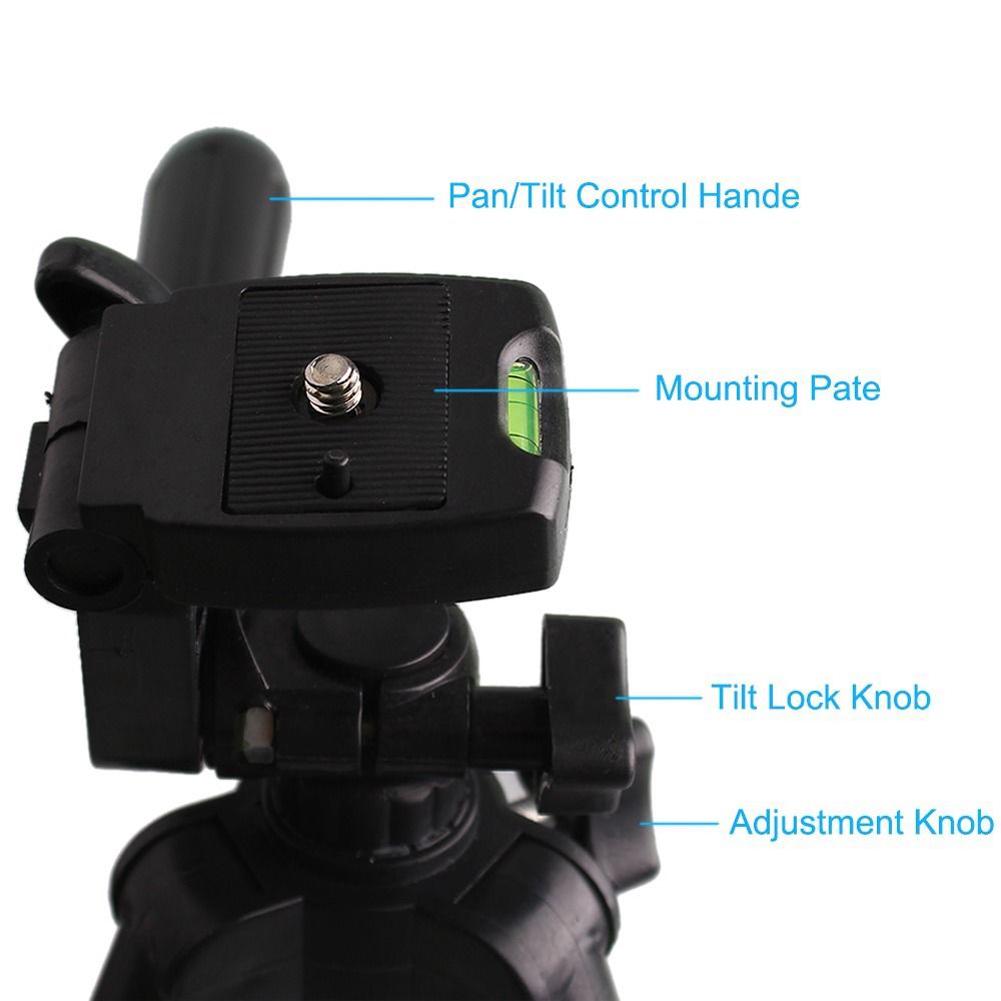 Universal Tripod Stand Aluminum Camera Tripod Stand Holder Mount for Canon Nikon Sony DSLR Camera Video Camcorder