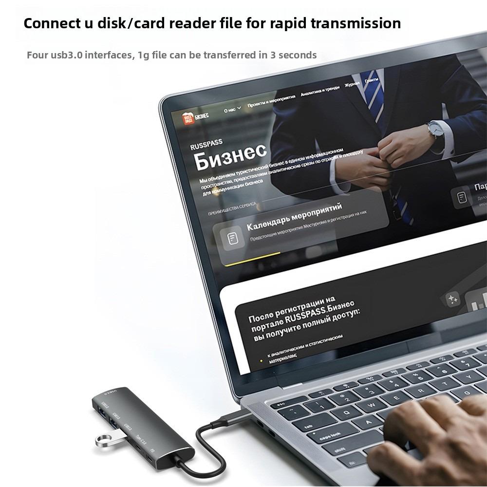 6 в 1 USB C Hub Type C Splitter адаптер для ноутбука USB 3.0 HDMI 4K USB HUB для MacBook Pro Air iPad