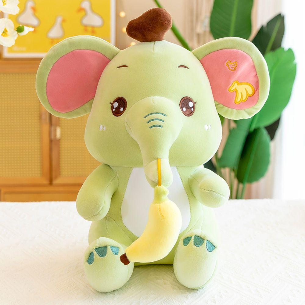 Gift Educational Elephant Stuffed Toys Banana Elephant Doll Elephant Plush Toy Forest Animals
