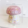 New Creative Mushroom Nightlight Bedroom Bedlight Mini Desktop Sunset Night Lamp Girl Heart Dream Ceramic Light Led Night Light