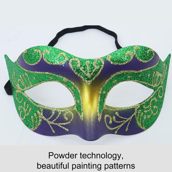 Маска Марди Гра, полумаска с перьями, блестящая маска с искусственными цветами для карнавалов, маскарадов, костюмов, праздничных принадлежностей