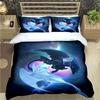Fashion 3D Movie Cute Roles Dragon Print Bedding Set Duvet Cover Comforter Bed  Youth Kids Girl Boys Luxury Birthday Gift