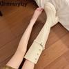 Autumn Winter Platform Women Over The Knee High Boots Fashion Slip On Thick High Heels Concise Long Botas De Mujer