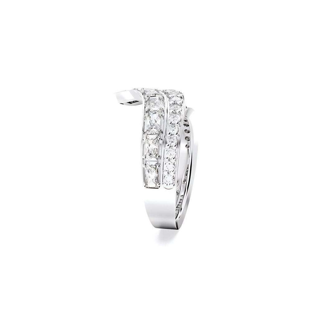 Swarovski Hyperbola Cocktail Mixed Cut Rhodium Plated Ring Women rings Silver 5665341