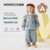 MOMOCO Модный синий комплект из смесовой хлопковой ткани для мальчика-малыша