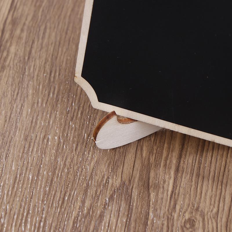 10 шт. доска для сообщений мини-мольберт подставка деревянная доска для письма черная реквизит для заметок настольная открытка на день рождения