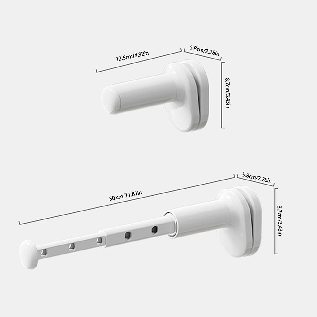 Складная вешалка для одежды с регулируемой длиной для легкой установки, решение для хранения вещей дома и в дороге