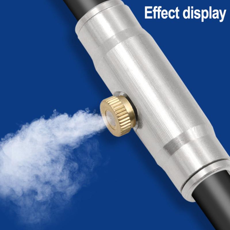 3/16" Low Pressure Brass Fog Misting Nozzles Connectors Cooling Humidifying Garden Water Irrigation