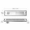 Rectangle Shape Floor Drain SUS304 Stainless Steel Shower Floor Drain Practical Shower Drain  Home
