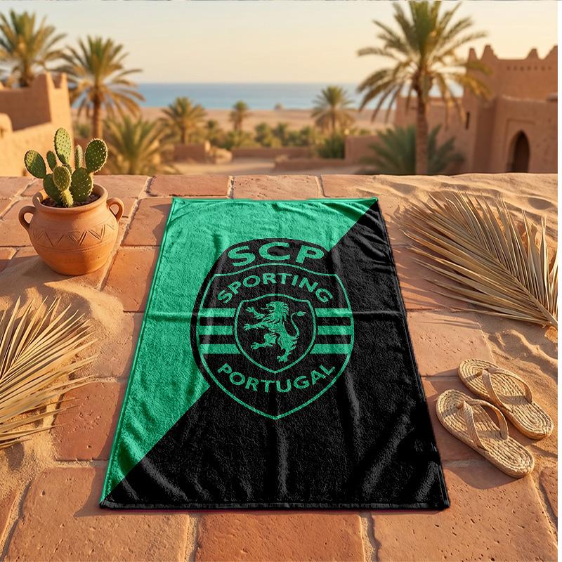 Sporting CP FC Печать Микрофибра Пляжное Полотенце Быстросохнущее Впитывающее Большое Полотенце Для Пляжа Плавания Путешествий