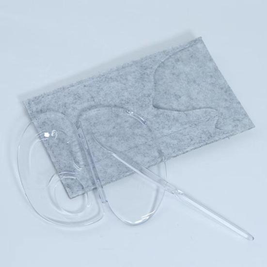 1 комплект, палитра для макияжа, прозрачная палитра для жидкой основы, палитра для пальцев, дизайн, палитра для макияжа, набор шпателей, инструмент для красоты