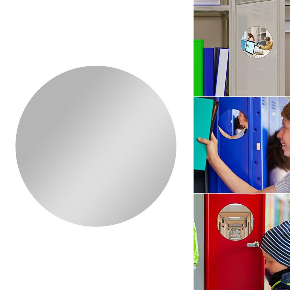 Easy Mounting School 5.9inch Round Mirror School Locker Mirror Frameless Design Protective Coating Smooth Edges