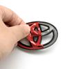 DCBQ5 1PC ABS Car Steering Wheel Emblem Badge Sticker Compatible for Toyota Hilux Prius Avensis Auris Verso Corolla Camry Accessories