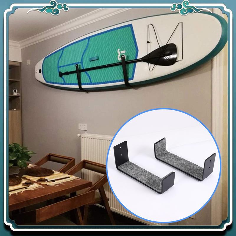 ABTU-1Pair Hot Surfboard SUP Mount Rack,Kayak Boat Wall Rack Black