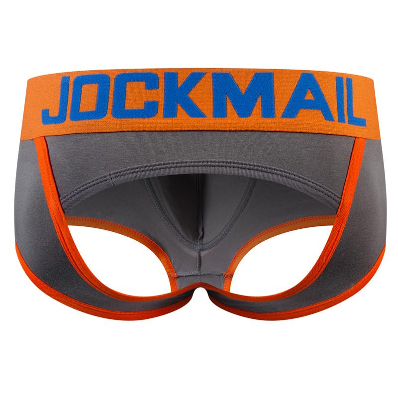 Мужские трусы-боксеры JOCKMAIL с цветными блоками и низкой посадкой, с открытой спиной, дышащие спортивные плавки, трусы