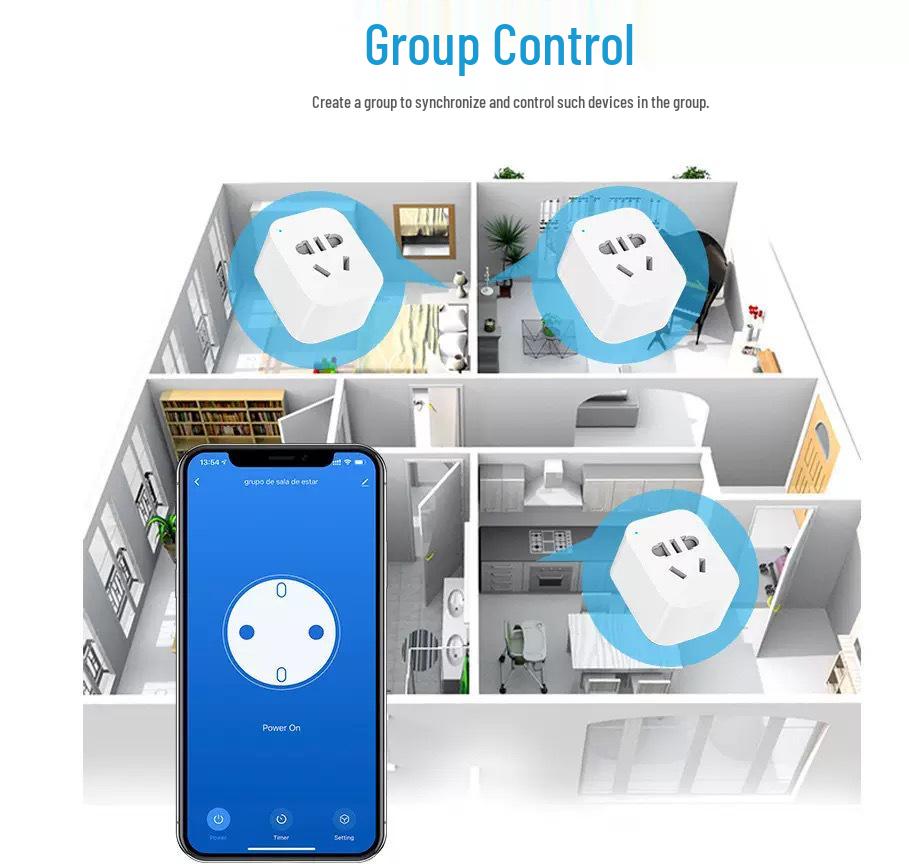 Стандартная британская умная Wi-Fi розетка HomeKit с приложением Cozylife и голосовым управлением Xiao Du.