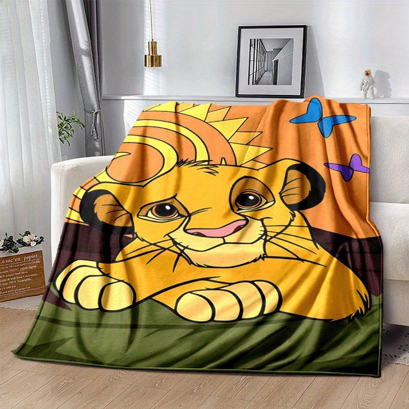 1pc The Lion King Printing Blanket - Soft, All-Season Throw for Office Blanket, Car, Travel