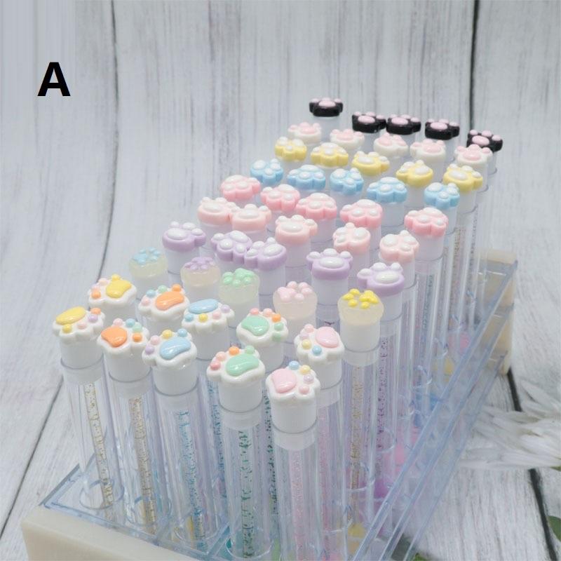 Мультяшный кошачий коготок, туба для кисточки для ресниц, одноразовые палочки для туши, многоразовые щеточки-спули для ресниц, пыленепроницаемые тубы для хранения и очистки