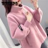 Autumn and Winter Women's Short Knitted Cardigan Does Not Lose Fur Mink Velvet Loose Coat Thickened All-match Top