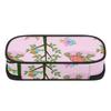 Pencil Bag Lightweight Wear Resistant Polyester Full Zipper Closure with Main Compartment Mesh Pocket and Pen Slots for Students
