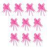10 Pieces Bow Pull Decor Multi-colors Festive Packing DIY Crafts Lightweight Plastic Hand-Pulled Flower Christmas Holiday