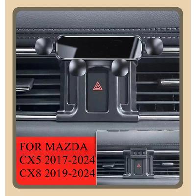 Автомобильный держатель для телефона ДЛЯ MAZDA CX-5 CX8 2024 - 2017 Кронштейн для стайлинга автомобиля Поворотная подставка Мобильные аксессуары