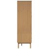 OLDEN Wardrobe Gray & Brown 76.5 x 53 x 172 cm Solid Pine Wood