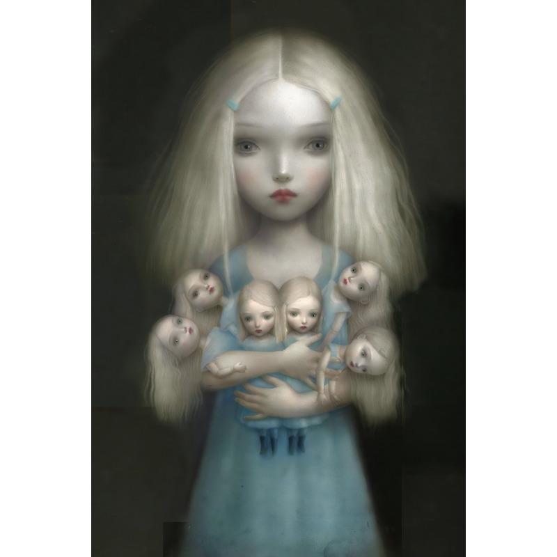 Мрачный мир жуткий мультяшный арт Марка Райдена постеры холст живопись поп настенный арт принт картины для стены гостиной домашний декор