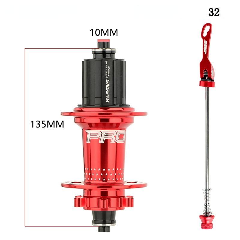 Подшипник задней ступицы HASSNS Pro 7 32h, 32 отверстия, Freehub MTB, четыре задние ступицы Palin 32H для 7-12-скоростного велосипеда Noisy Cube, 6 ступиц с собачками