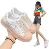 Новые летние женские туфли на толстой подошве со шнуровкой, дышащая сетчатая женская спортивная обувь с низким верхом, женская повседневная спортивная обувь для активного отдыха