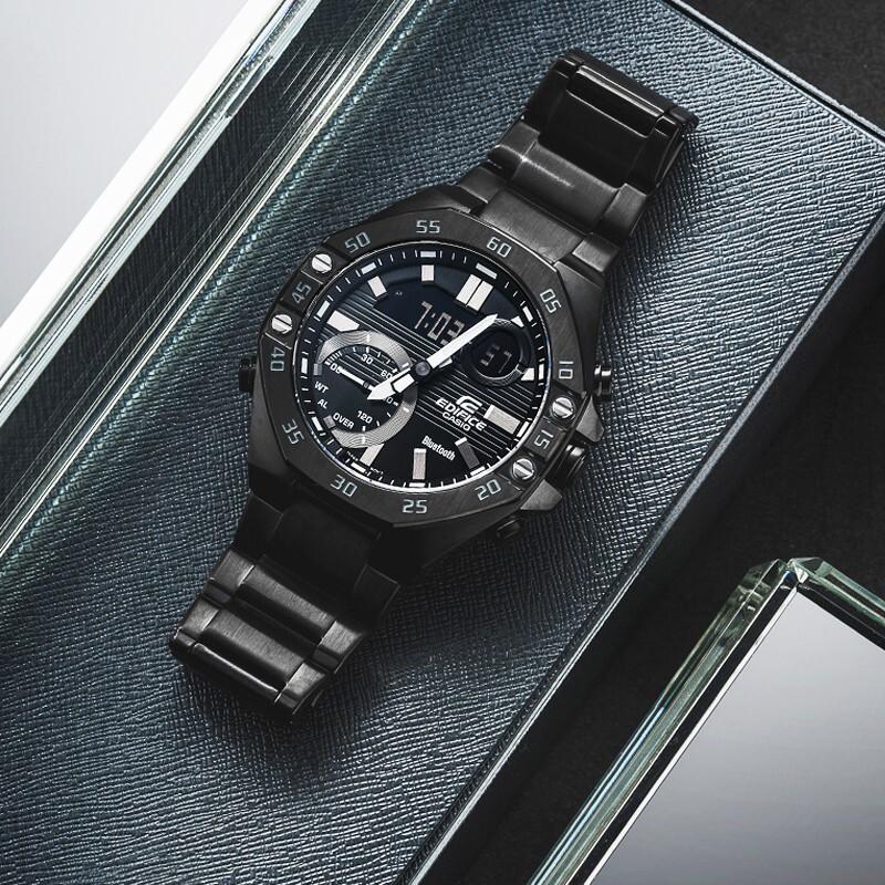 Casio Мужские часы EDIFICE Черные ECB-10YDC-1A ECB-10YDC-1A