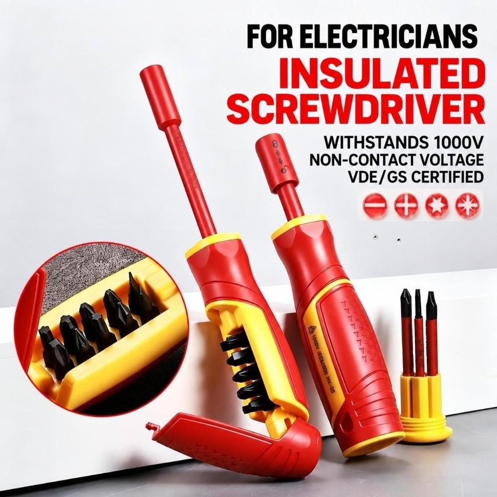Interchangeable Bits Magnetic Screwdriver Set Magnetic Bit Tip Screwdriver Electrician Tools