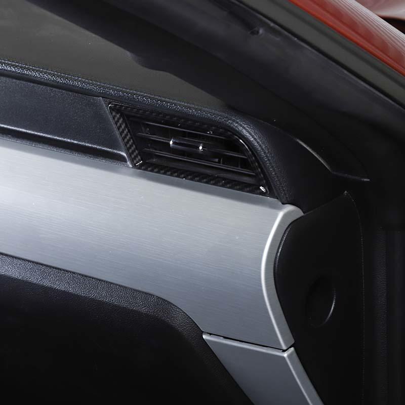 Автомобильная приборная панель, декоративные наклейки на вентиляционное отверстие, подходят для Ford Mustang 2015, аксессуары для интерьера из АБС-пластика