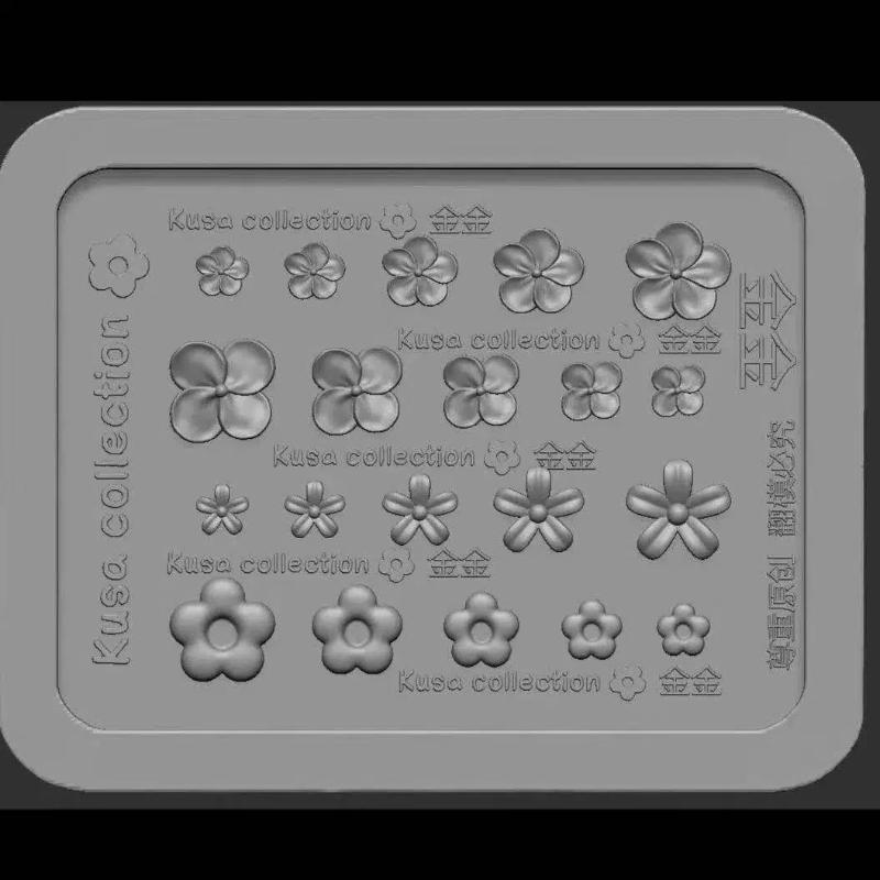 3D Силиконовая Форма для Нейл-арта Мультяшный Кружевной Кролик Милый Маленький Цветок Форма для DIY Декора Ногтей