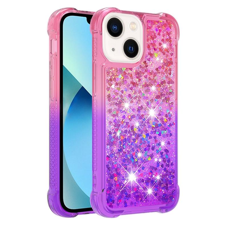 Чехол с плавающим песком для iphone 16 16e SE 2025 Чехол с блестками, вспышкой, градиентом для iphone 15 14 13 Pro Max mini Чехол для телефона Fundas Coque