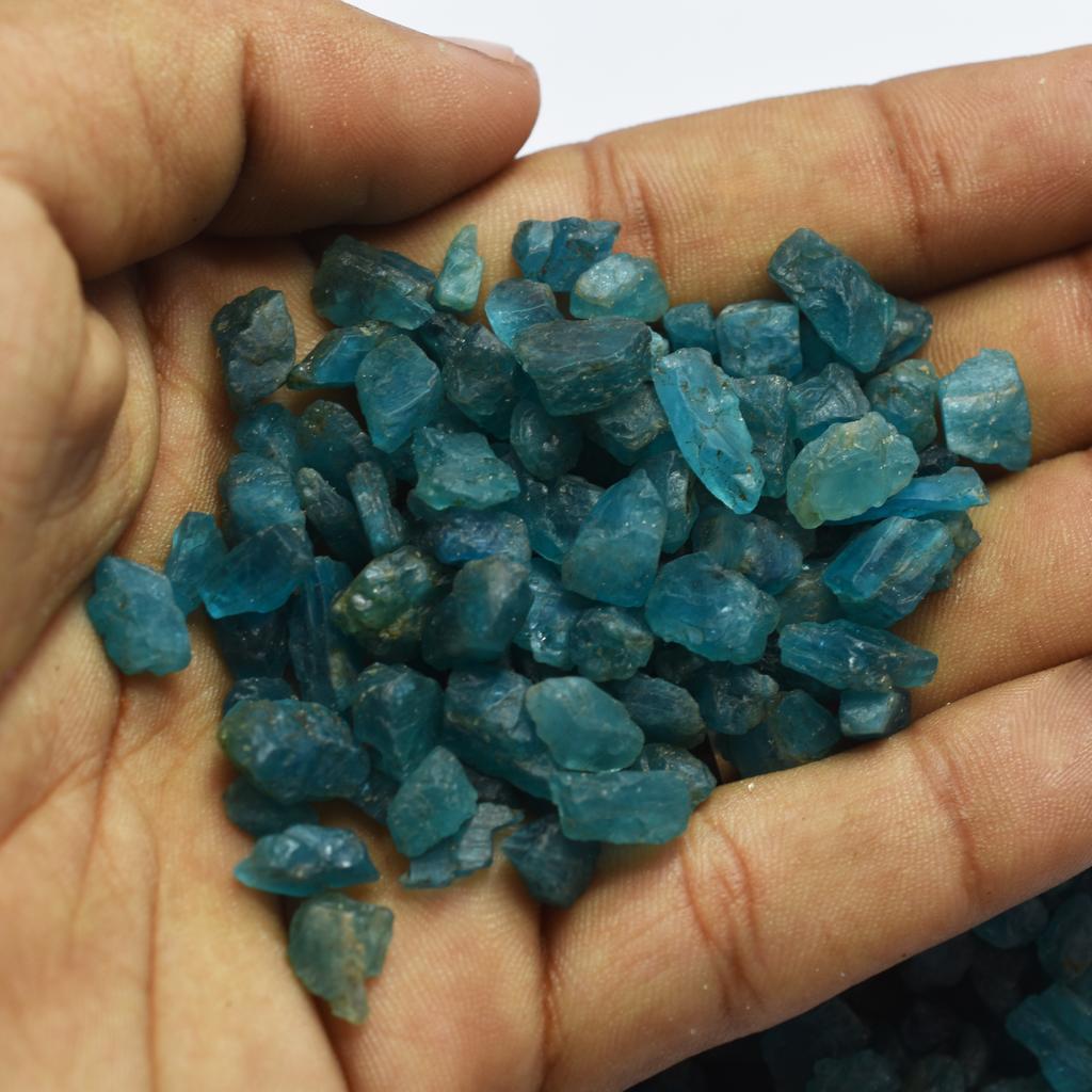 142.9 Ct Raw Apatite CERTIFIED Gemstone Natural Blue Uncut Rough Loose Gemstone
