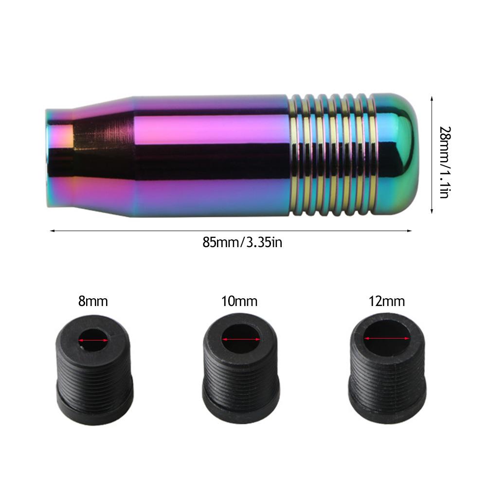 8.5СМ Ручка Переключения Передач Ручная Коробка Передач Рычаг Переключения Передач Ручка Рычага Автомобиль Универсальный Алюминиевый Цвет Красный Черный Золотой Синий Фиолетовый