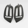 Rear Fog Light Lamp Cover Trim For 2016- Honda Civic Glossy Black Sedan 2pcs